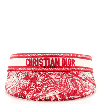 Christian Dior Dioriviera Visor Embroidered Canvas