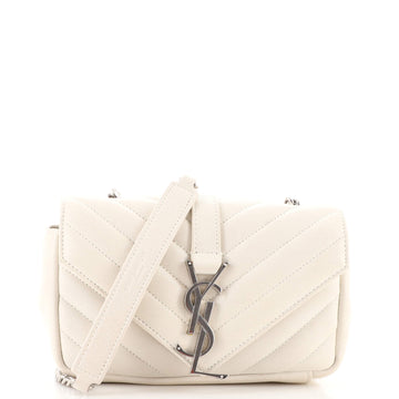 Saint Laurent Classic Monogram Crossbody Bag Matelasse Chevron Leather Baby