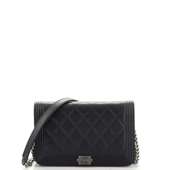 Chanel Boy Wallet on Chain Quilted Lambskin