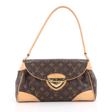 Louis Vuitton Beverly Handbag Monogram Canvas MM Brown