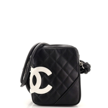 Chanel Cambon Crossbody Bag Quilted Leather Small
