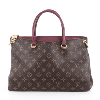 Louis Vuitton Pallas Tote Monogram Canvas Brown