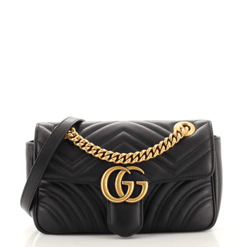 Gucci GG Marmont Flap Bag Matelasse Leather Mini