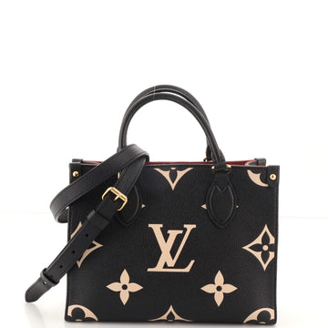 Louis Vuitton OnTheGo Tote Bicolor Monogram Empreinte Giant PM