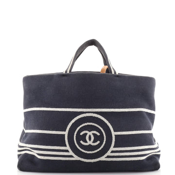 Chanel CC Shopping Tote Denim Large