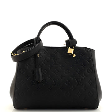 Louis Vuitton Montaigne Handbag Monogram Empreinte Leather MM