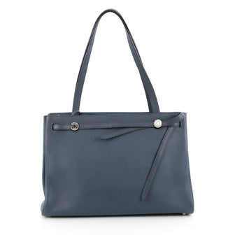Hermes Kabana Handbag Buffalo Blue