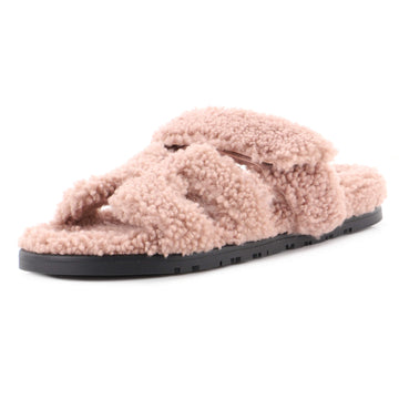 Hermes Women's Chypre Sandals Shearling