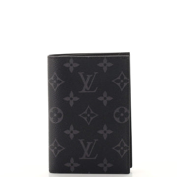 Louis Vuitton Passport Cover Monogram Eclipse Canvas