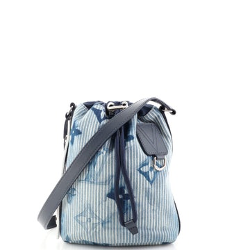 Louis Vuitton Sac Marin Bag Limited Edition Monogram Watercolor Stripes Denim BB