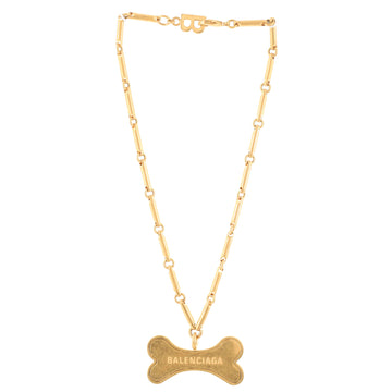Balenciaga Pet Bone Necklace Metal