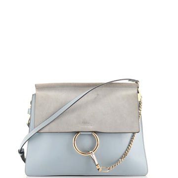 Chloe Faye Shoulder Bag Leather and Suede Medium