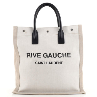 Saint Laurent Rive Gauche Shopper Tote Canvas Tall