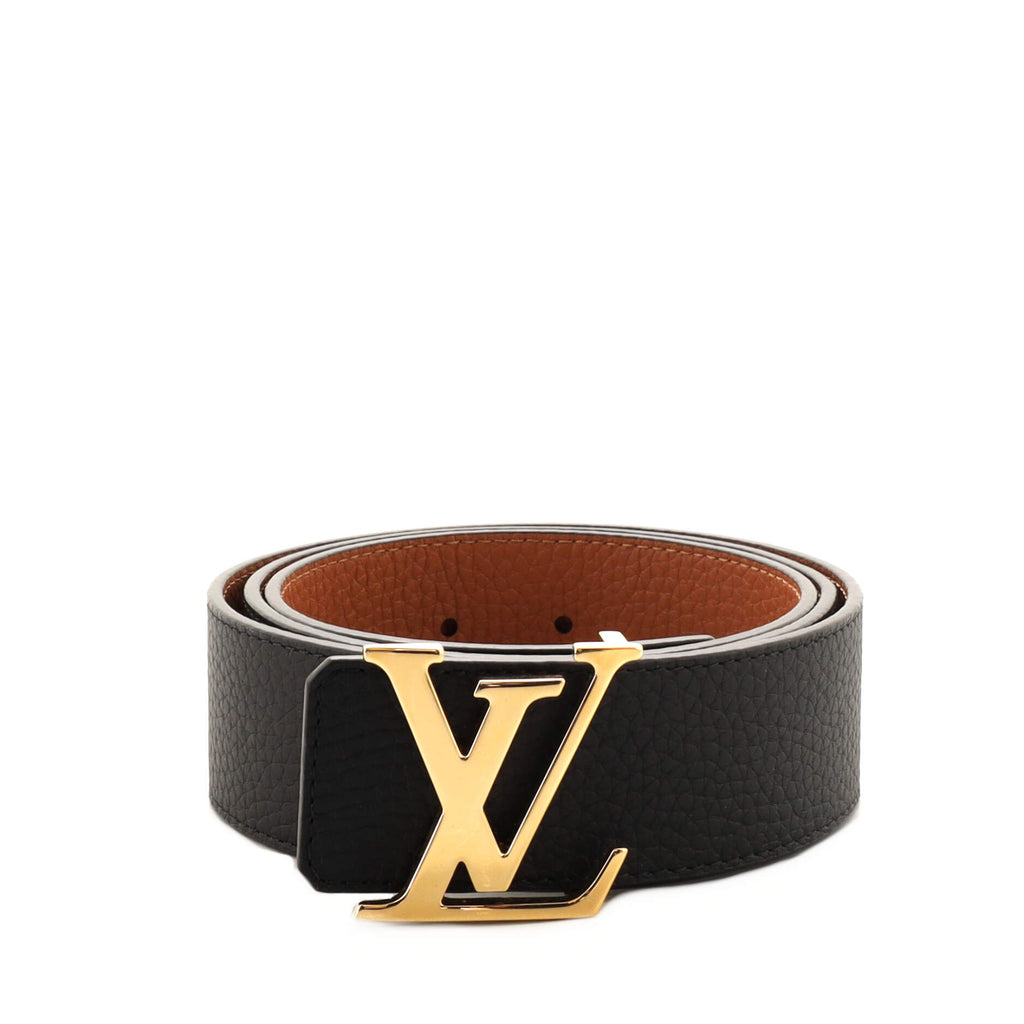 Louis Vuitton LV Initiales Reversible Belt Leather Wide Black 1881581