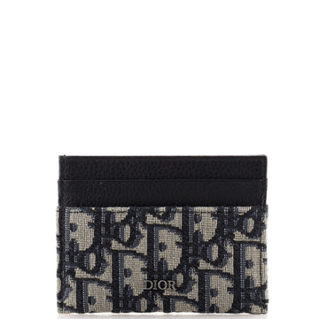 Christian Dior Card Holder Oblique Canvas and Leather