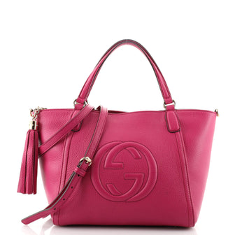 Gucci Soho Convertible Top Handle Bag Leather Small
