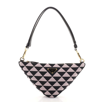 Prada Symbole Triangle Bag Jacquard Mini