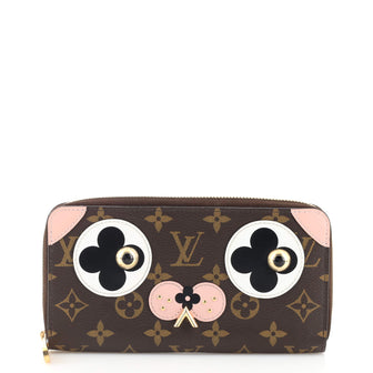 Louis Vuitton Zippy Wallet Limited Edition Valentine Dog Monogram Canvas
