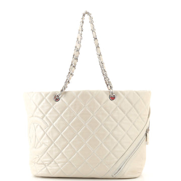 Chanel Cotton Club Tote Quilted Aged Calfskin Large