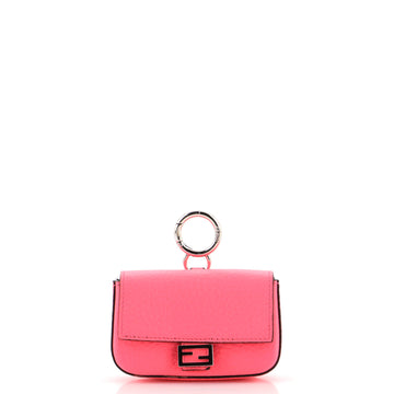 Fendi Baguette Bag Charm Leather Micro