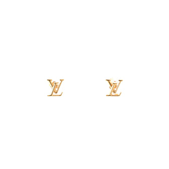 LOUIS VUITTON Metal LV Iconic Earrings Gold | FASHIONPHILE