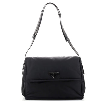 Prada Padded Flap Shoulder Bag Re-Nylon Large