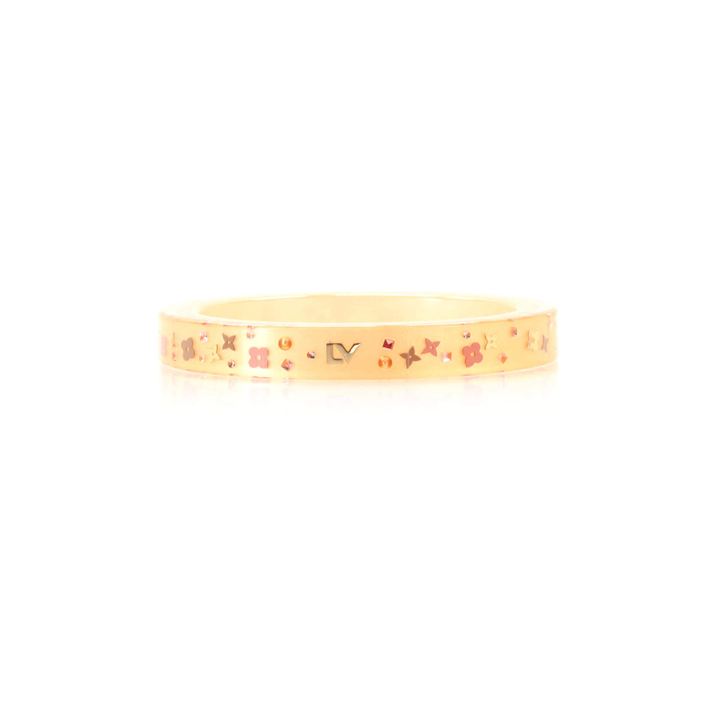 Louis Vuitton Inclusion Bangle Bracelet Resin with Crystals PM
