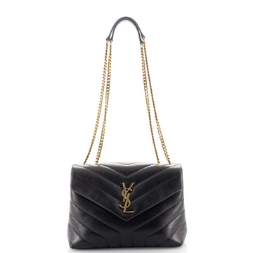 Saint Laurent LouLou Shoulder Bag Matelasse Chevron Leather Small