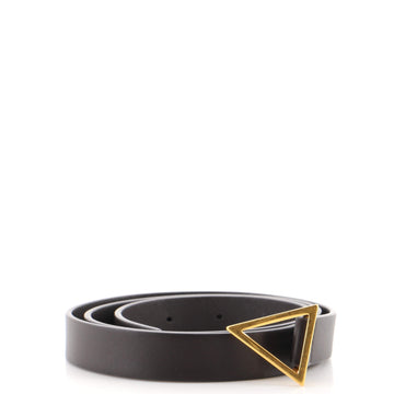 Bottega Veneta Triangle Buckle Belt Leather Thin