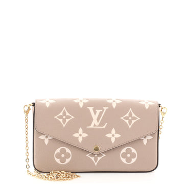 Louis Vuitton Felicie Pochette Bicolor Monogram Empreinte Giant