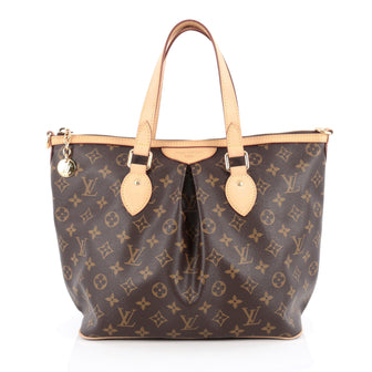 Louis Vuitton Palermo Handbag Monogram Canvas PM Brown 