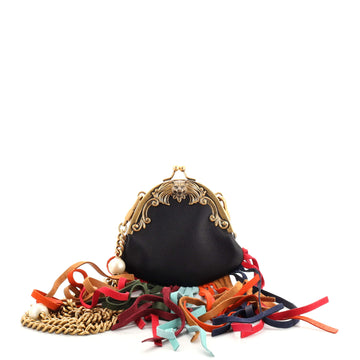 Gucci Animalier Frame Bag Multicolor Fringe