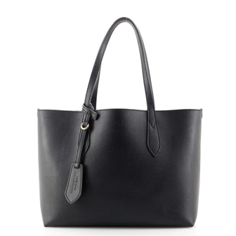 Burberry Reversible Tote Haymarket Coated Canvas and Leather Medium