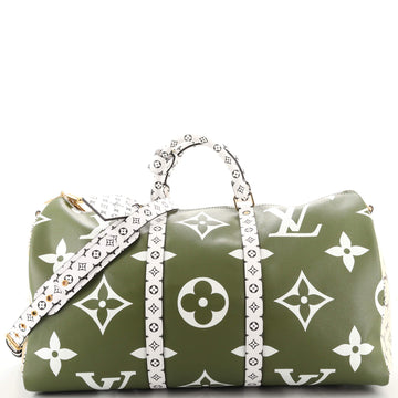 Louis Vuitton Keepall Bandouliere Bag Limited Edition Colored Monogram Giant 50