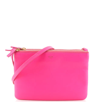 Celine Trio Crossbody Bag Leather Small