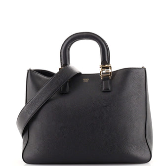 Fendi Selleria FF Handle Tote Leather Medium