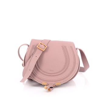 Chloe Marcie Crossbody Bag Leather Small Pink