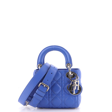 Christian Dior Lady Dior Bag Cannage Quilt Lambskin Micro