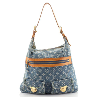 Louis Vuitton Baggy Handbag Denim GM