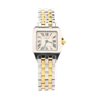 Cartier Santos Demoiselle Quartz Watch Stainless Steel and Yellow Gold 20