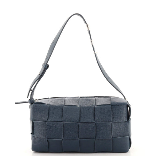 Bottega Veneta Brick Cassette Shoulder Bag Maxi Intrecciato