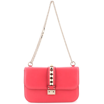 Valentino Garavani Glam Lock Shoulder Bag Leather Medium