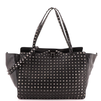 Valentino Garavani Rockstud Tote Full Studded Leather Medium