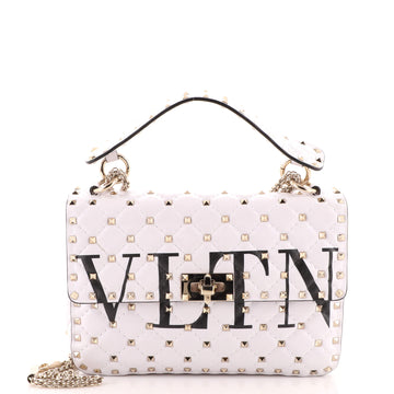 Valentino Garavani VLTN Rockstud Spike Flap Bag Quilted Leather Medium