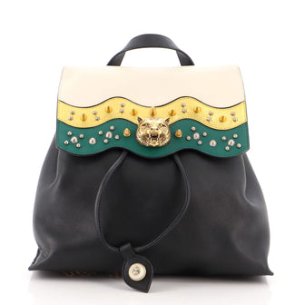 Gucci Animalier Malin Backpack Studded Leather Medium