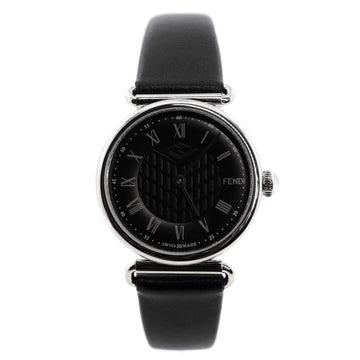 Fendi Palazzo Quartz Watch Stainless Steel and Leather 28
