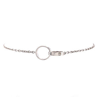 Cartier Love Interlocking Bracelet 18K White Gold