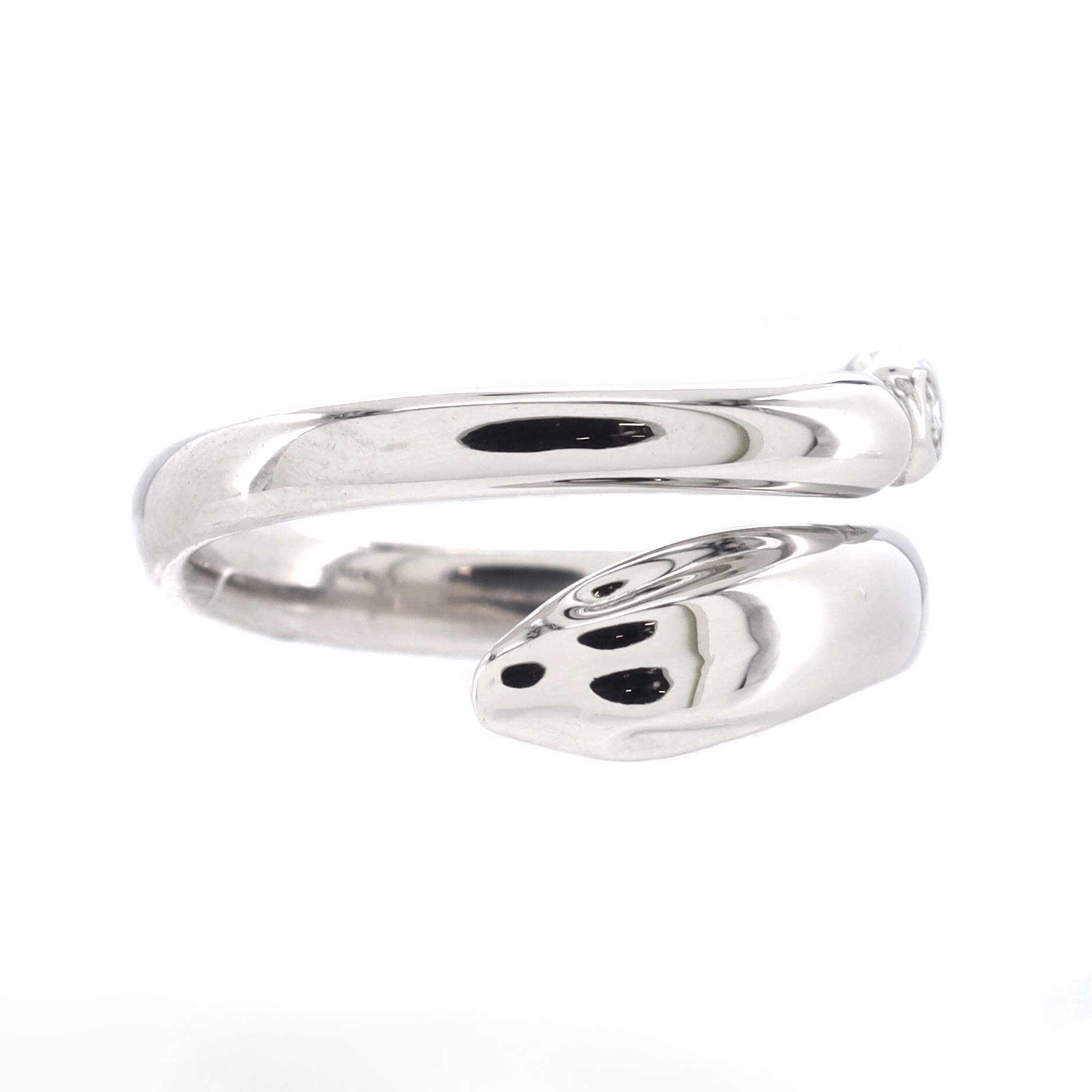Tiffany & Co. Elsa Peretti Snake Ring Platinum with Diamonds