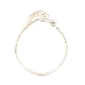 Hermes Horse Head Bangle Bracelet Sterling Silver