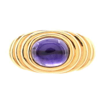 Bvlgari Doppio Ring 18K Yellow Gold with Iolite